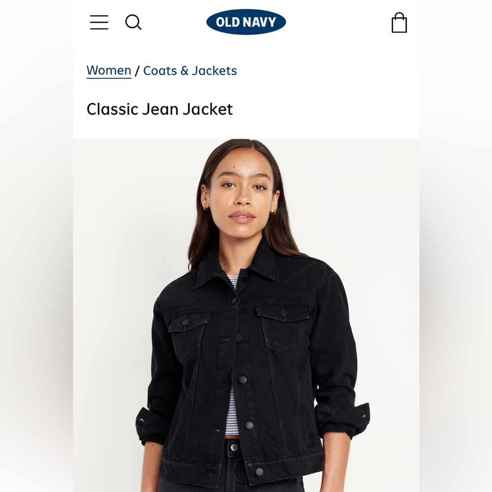 Classic Black Denim Jacket